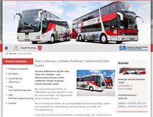 Tablet Screenshot of lobmeyer-reisen.de